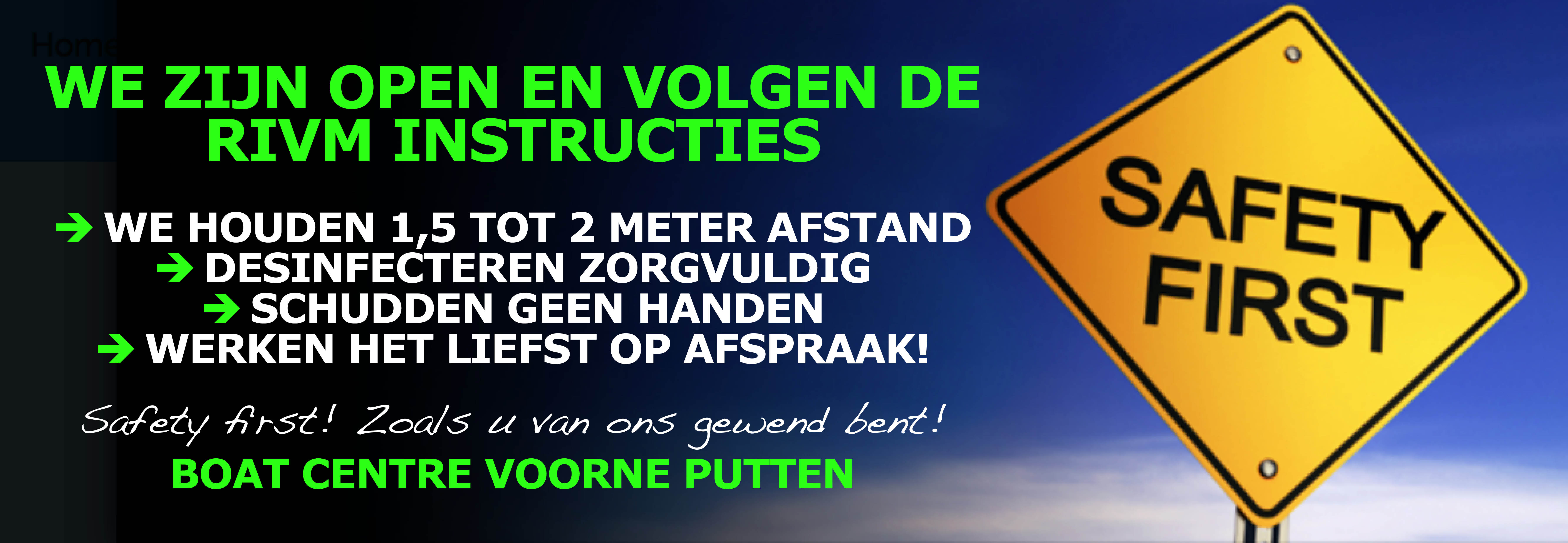 Boat Centre Voorne Putten RIVM instructies